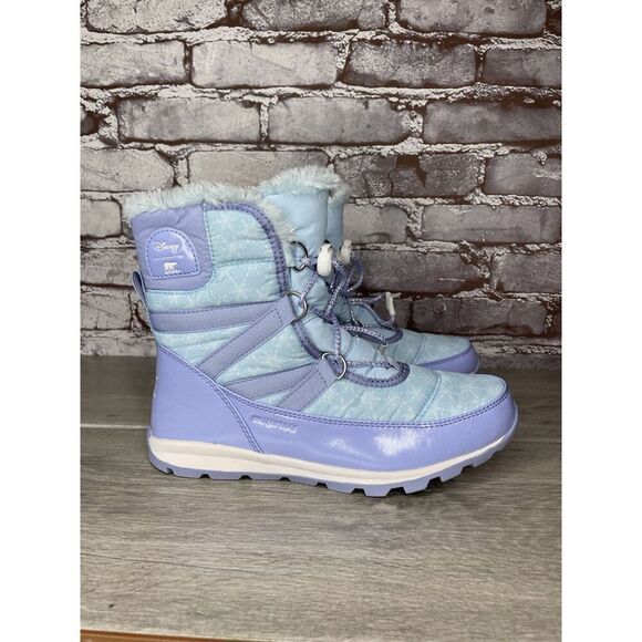 Disney X Sorel Z52113 Blue Whitney Short Frozen 2 Elsa Snow Boot Girls 5 US/37EU - Picture 11 of 16